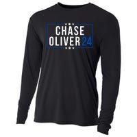 Chase Oliver For President Chase Oliver 2024 Libertarian Vote For Chase Oliver Cooling Performance Long Sleeve Crew