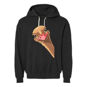 cutes Ostrich face ostrich costume Garment-Dyed Fleece Hoodie