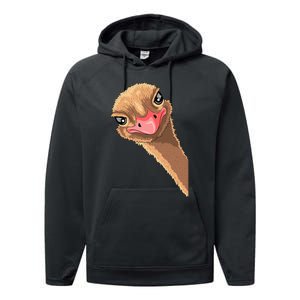 cutes Ostrich face ostrich costume Performance Fleece Hoodie