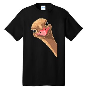 cutes Ostrich face ostrich costume Tall T-Shirt