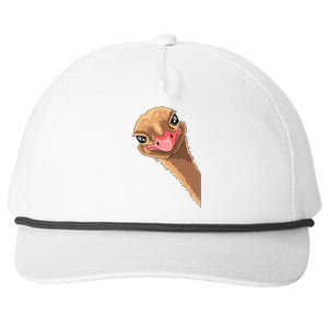 cutes Ostrich face ostrich costume Snapback Five-Panel Rope Hat