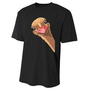 cutes Ostrich face ostrich costume Performance Sprint T-Shirt