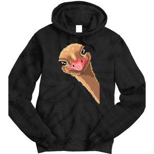 cutes Ostrich face ostrich costume Tie Dye Hoodie