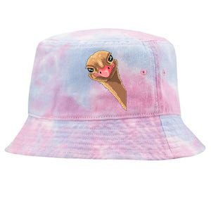 cutes Ostrich face ostrich costume Tie-Dyed Bucket Hat