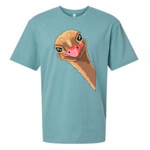 cutes Ostrich face ostrich costume Sueded Cloud Jersey T-Shirt