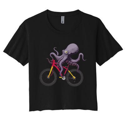 Cute Octopus For Men Women Kids Sea Creature Octopus Lover Women's Crop Top Tee