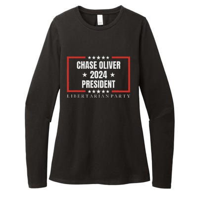 Chase Oliver For President Libertarian Party 2024 Womens CVC Long Sleeve Shirt