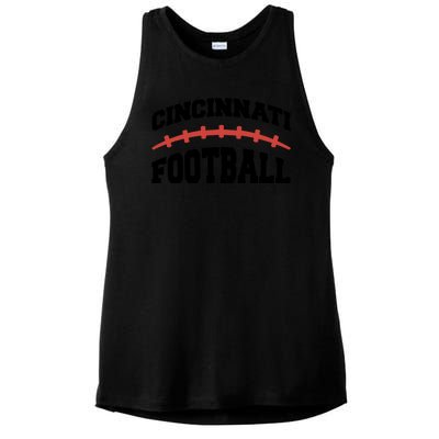 Cincinnati Ohio Football Ladies PosiCharge Tri-Blend Wicking Tank