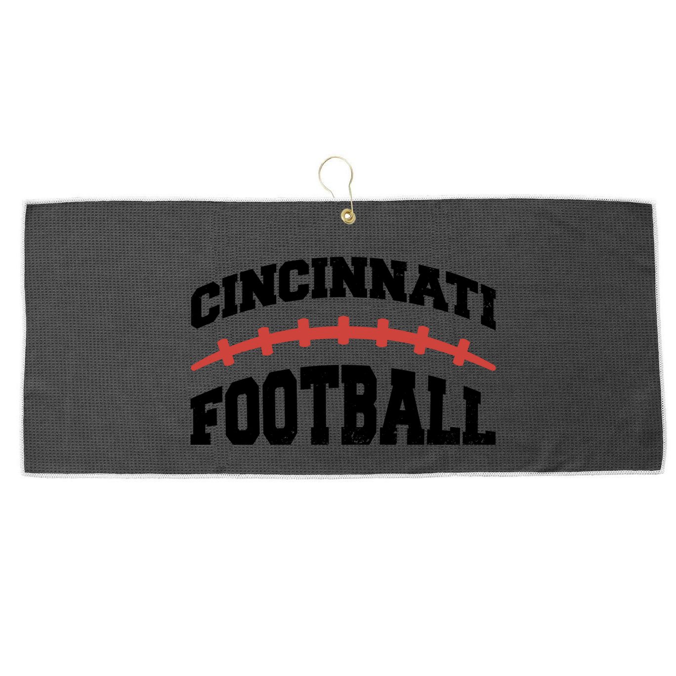 Cincinnati Ohio Football Large Microfiber Waffle Golf Towel
