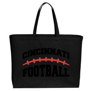 Cincinnati Ohio Football Cotton Canvas Jumbo Tote