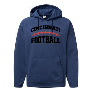 Cincinnati Ohio Football Performance Fleece Hoodie