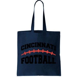 Cincinnati Ohio Football Tote Bag