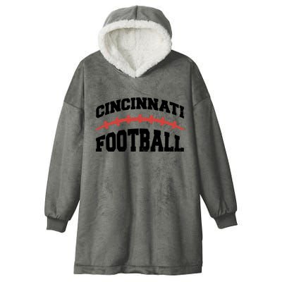 Cincinnati Ohio Football Hooded Wearable Blanket