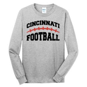 Cincinnati Ohio Football Tall Long Sleeve T-Shirt