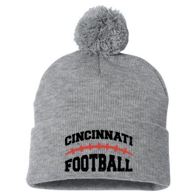 Cincinnati Ohio Football Pom Pom 12in Knit Beanie
