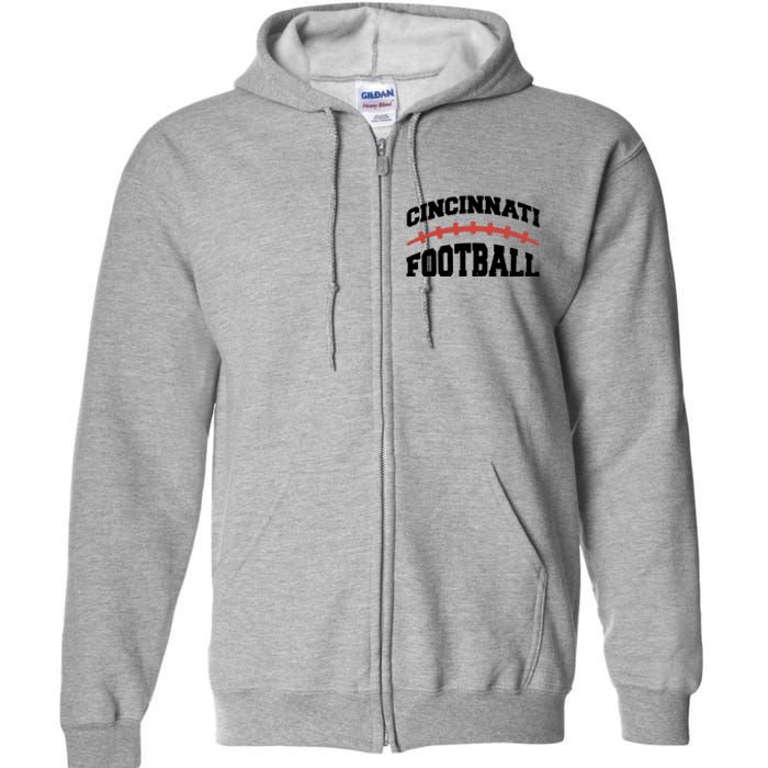 Cincinnati Ohio Football Full Zip Hoodie