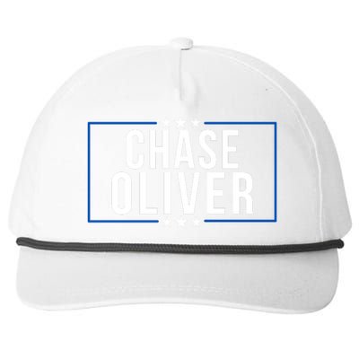 Chase Oliver For President Libertarian Chase Oliver 2024 Vote For Chase Oliver Snapback Five-Panel Rope Hat