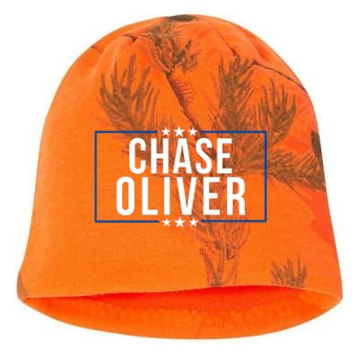 Chase Oliver For President Libertarian Chase Oliver 2024 Vote For Chase Oliver Kati - Camo Knit Beanie