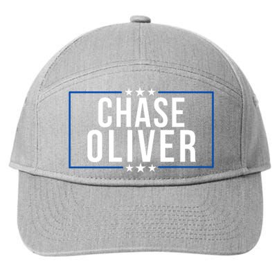 Chase Oliver For President Libertarian Chase Oliver 2024 Vote For Chase Oliver 7-Panel Snapback Hat