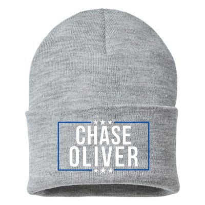 Chase Oliver For President Libertarian Chase Oliver 2024 Vote For Chase Oliver Sustainable Knit Beanie