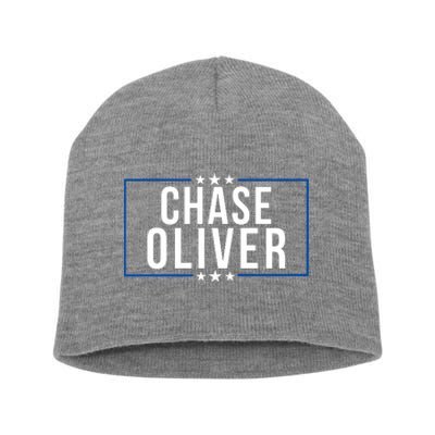 Chase Oliver For President Libertarian Chase Oliver 2024 Vote For Chase Oliver Short Acrylic Beanie