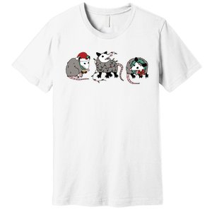 Christmas Opossum Funny Opossum Lover Premium T-Shirt