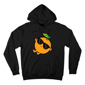 Cute Orange Fruit Relaxing Lazy Orange Hoodie