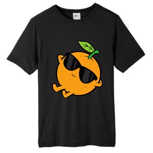 Cute Orange Fruit Relaxing Lazy Orange Tall Fusion ChromaSoft Performance T-Shirt