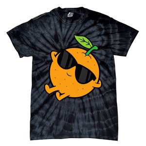 Cute Orange Fruit Relaxing Lazy Orange Tie-Dye T-Shirt