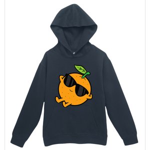 Cute Orange Fruit Relaxing Lazy Orange Urban Pullover Hoodie