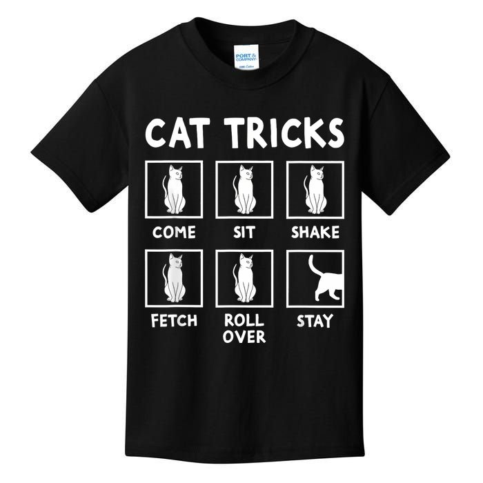 Cat Owner Funny Cat Tricks For Feline Kitten Lover Kids T-Shirt