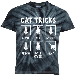 Cat Owner Funny Cat Tricks For Feline Kitten Lover Kids Tie-Dye T-Shirt