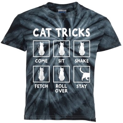 Cat Owner Funny Cat Tricks For Feline Kitten Lover Kids Tie-Dye T-Shirt