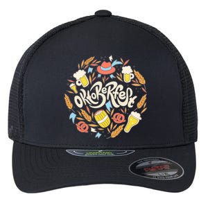 Celebrating Oktoberfest Festival Flexfit Unipanel Trucker Cap