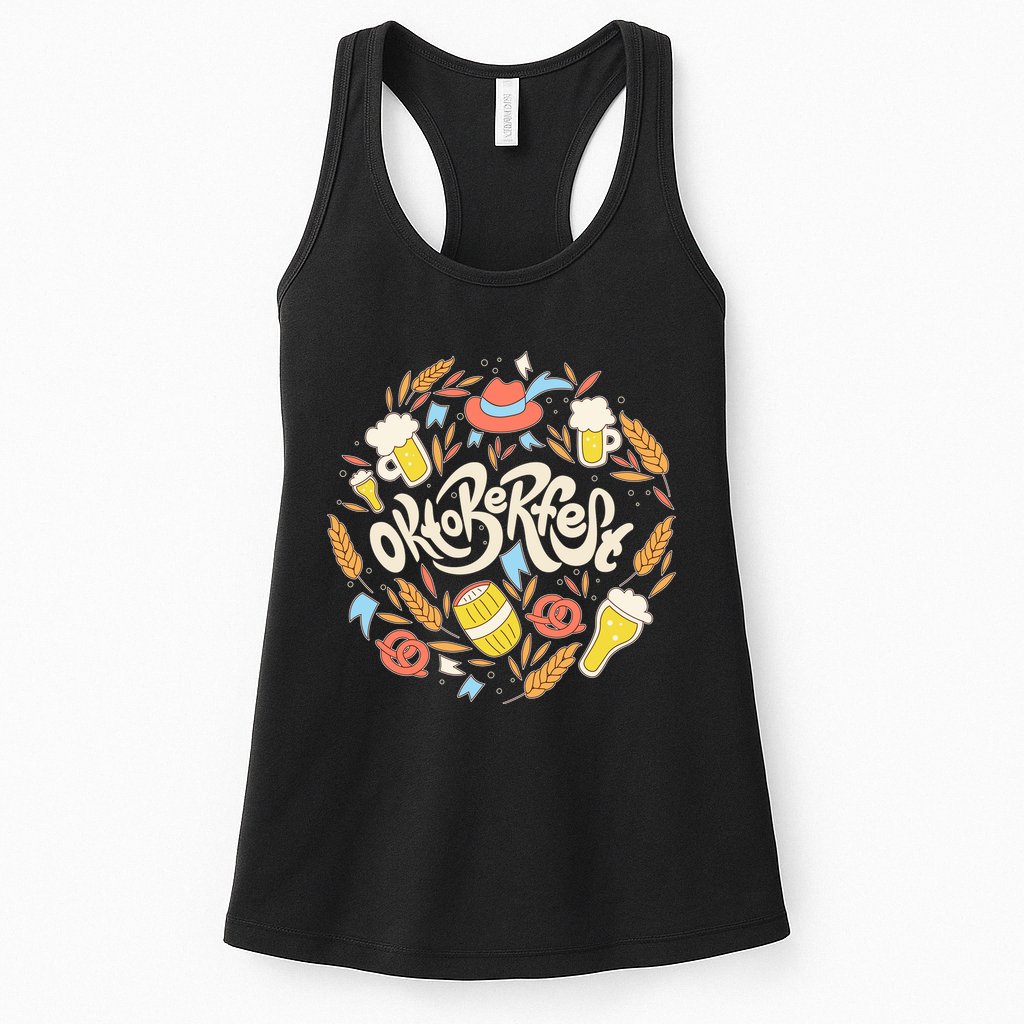 Celebrating Oktoberfest Festival Womens Tank Top