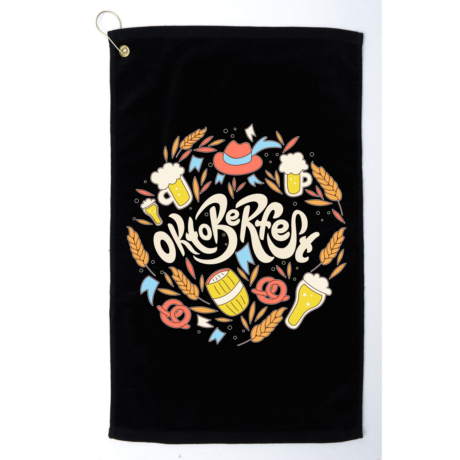 Celebrating Oktoberfest Festival Golf Towel