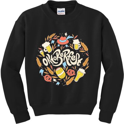 Celebrating Oktoberfest Festival Kids Sweatshirt
