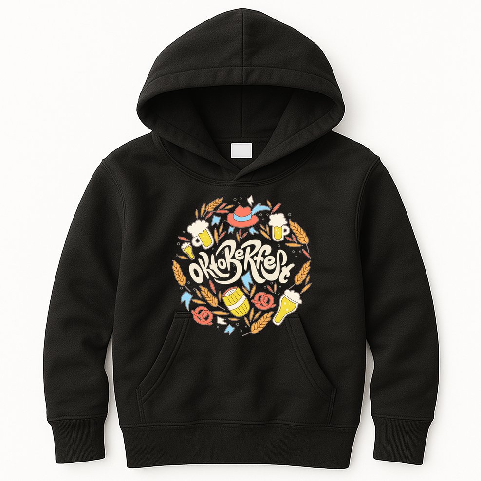 Celebrating Oktoberfest Festival Kids Hoodie