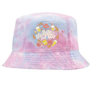 Celebrating Oktoberfest Festival Tie-Dyed Bucket Hat