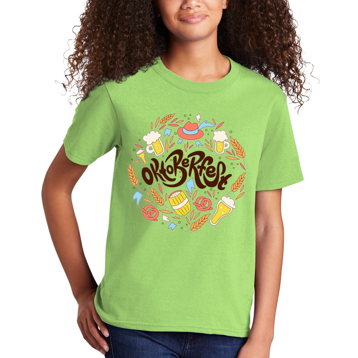 Celebrating Oktoberfest Festival Kids T-Shirt