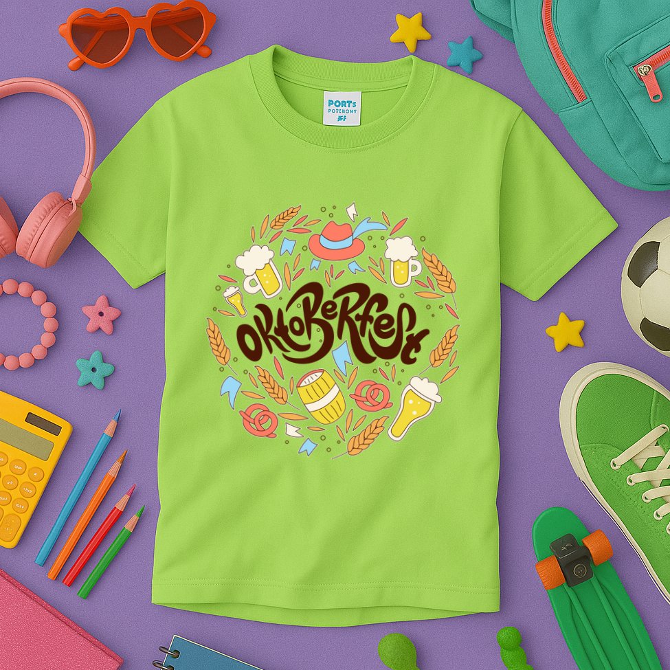 Celebrating Oktoberfest Festival Kids T-Shirt