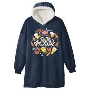 Celebrating Oktoberfest Festival Hooded Wearable Blanket