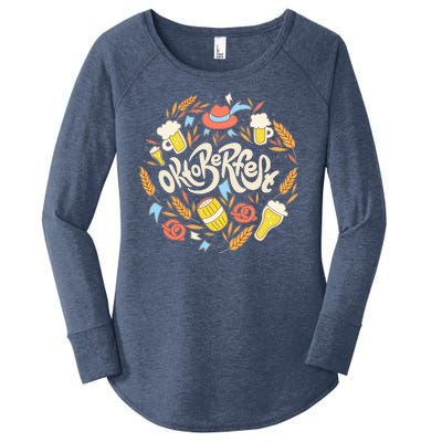 Celebrating Oktoberfest Festival Women's Perfect Tri Tunic Long Sleeve Shirt