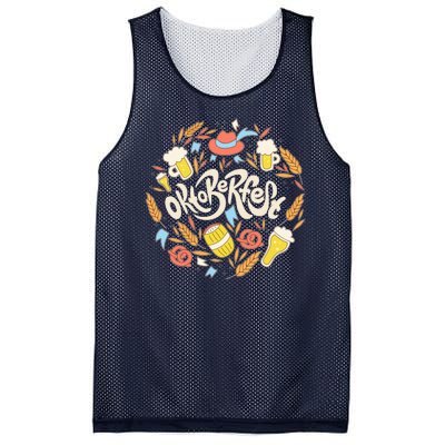 Celebrating Oktoberfest Festival Mesh Reversible Basketball Jersey Tank