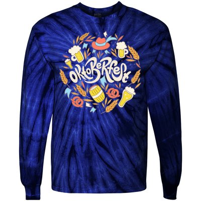 Celebrating Oktoberfest Festival Tie-Dye Long Sleeve Shirt