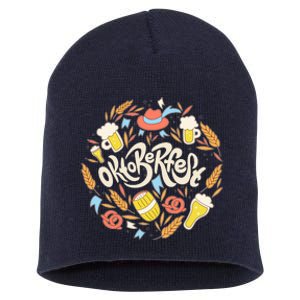 Celebrating Oktoberfest Festival Short Acrylic Beanie