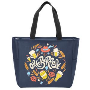 Celebrating Oktoberfest Festival Zip Tote Bag