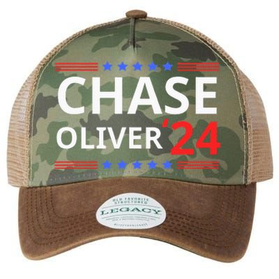 Chase Oliver For President 2024 Libertarian Vote For Chase Legacy Tie Dye Trucker Hat