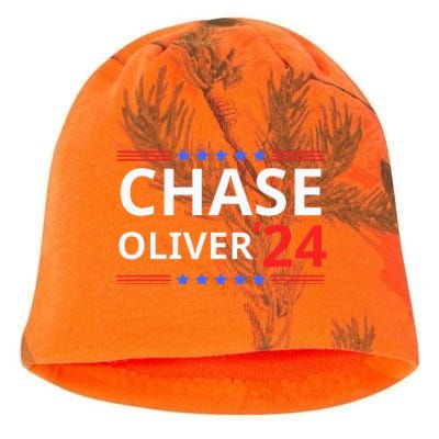 Chase Oliver For President 2024 Libertarian Vote For Chase Kati - Camo Knit Beanie