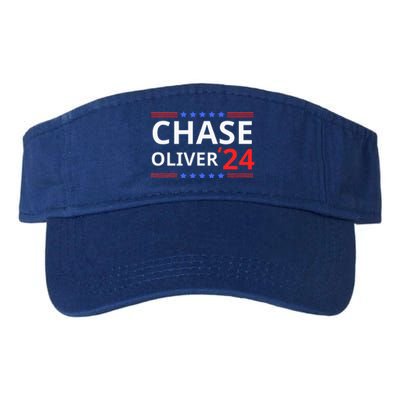 Chase Oliver For President 2024 Libertarian Vote For Chase Valucap Bio-Washed Visor